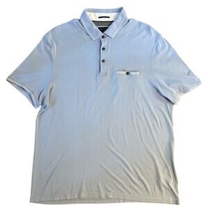 Ted Baker London Men’s Tortilla Tipped Short Sleeve Polo Purple Size 5 (EU 42)